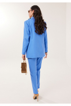 Брюки, жакет, топ Твой имидж 2144 голубой - фото 2