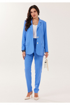 Брюки, жакет, топ Твой имидж 2144 голубой - фото 1
