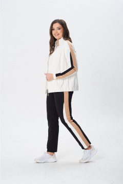 Брюки, джемпер, жакет MarSo 2434 молоко-капучино - фото 5