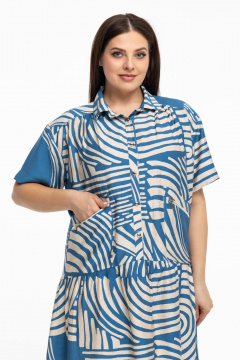 Платье Avila 0997 голубой - фото 4