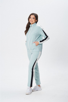Брюки, джемпер, жакет MarSo 2434 мята-молоко - фото 3