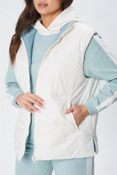 Жилет MarSo 2422ж мята-молоко - фото 5