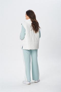 Жилет MarSo 2422ж мята-молоко - фото 4