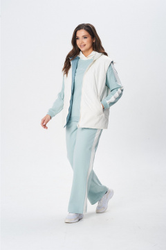 Жилет MarSo 2422ж мята-молоко - фото 3