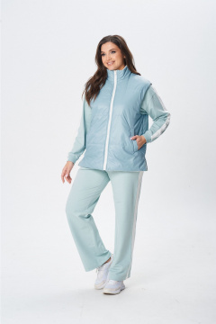 Жилет MarSo 2422ж мята-молоко - фото 2