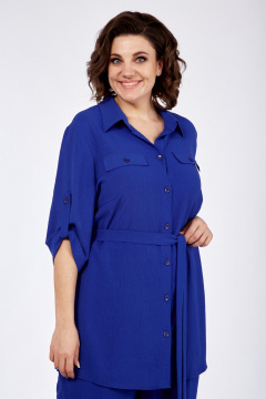 Блуза, брюки СиБон 0311 василек - фото 2