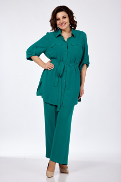 Блуза, брюки СиБон 0311 морская_волна - фото 1