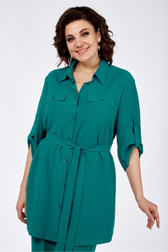 Блуза, брюки СиБон 0311 морская_волна - фото 2