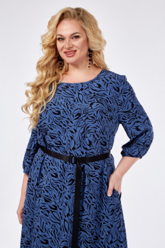 Платье СиБон 0299 синий - фото 2