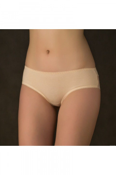 Трусы из трикотажа с кружевной отделкой на задней части Verally 190-3 жасмин - фото 1