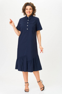 Платье Slaviaelit 537 синий - фото 5