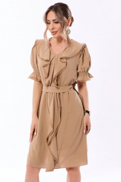 Платье Golden Valley 44172 бежевый - фото 2