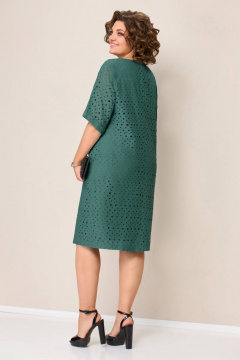 Платье VOLNA 1354 бутылочно-зеленый - фото 2
