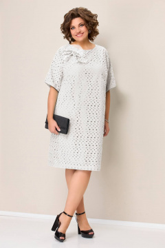 Платье VOLNA 1354 молочно-белый - фото 1