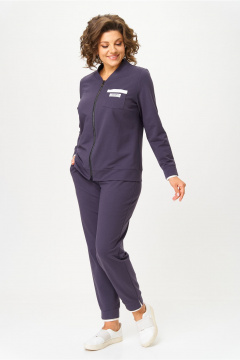 Брюки, бомбер Bonna Image 889-1/4 серо-фиолетовый - фото 5