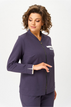 Брюки, бомбер Bonna Image 889-1/4 серо-фиолетовый - фото 4