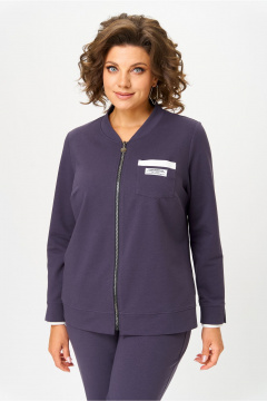 Брюки, бомбер Bonna Image 889-1/4 серо-фиолетовый - фото 3