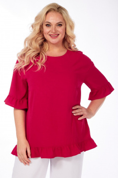 Блуза, брюки СиБон 0314 малина - фото 3