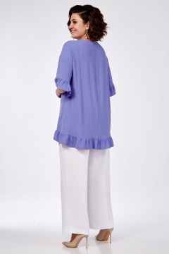 Блуза, брюки СиБон 0314 василек - фото 3