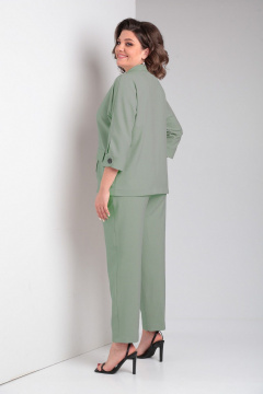Брюки, жакет, пояс LadisLine 1568 фисташка - фото 3