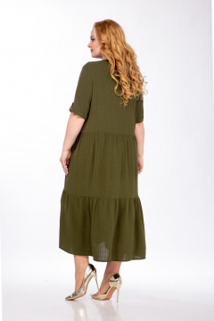 Платье СиБон 0272 олива - фото 3