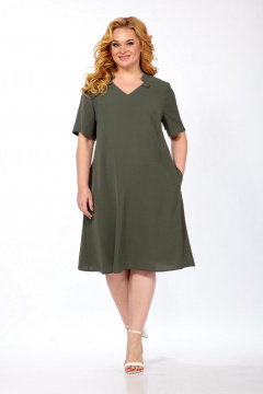 Платье СиБон 0277 олива - фото 1