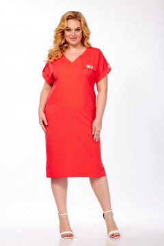 Платье СиБон 0278 коралл - фото 1