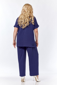 Блуза, брюки СиБон 0335 индиго - фото 4