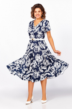 Платье Swallow 858 глубинный_синий - фото 5