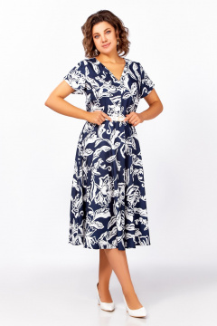 Платье Swallow 858 глубинный_синий - фото 3