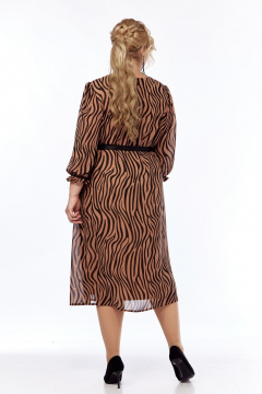 Платье СиБон 0327а коричневый_зебра - фото 3