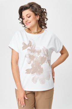 Джемпер Rumoda 2259 капучино_белый - фото 3