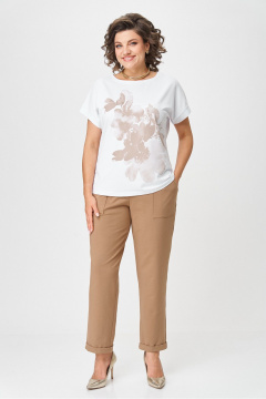 Джемпер Rumoda 2259 капучино_белый - фото 2