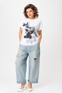 Джемпер Rumoda 2259 черный_белый - фото 2