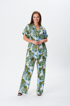 Блуза, брюки TVIN 7854 голубой - фото 5