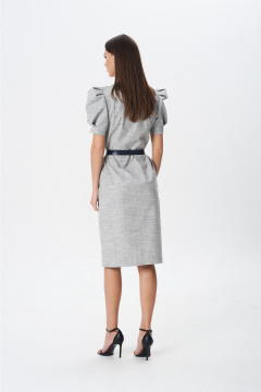 Платье Lady Line 1598 черно-серый_меланж - фото 2