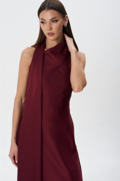 Платье Lady Line 1594 бордо - фото 4