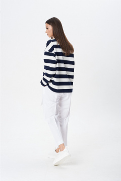 Джемпер Lady Line 1591 сине-белая_полоска - фото 3