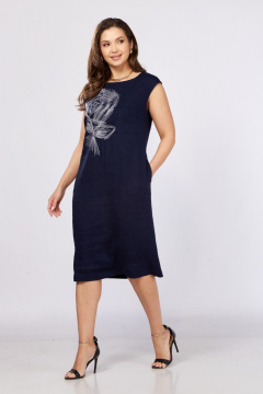 Платье MALI 425-065 синий - фото 4
