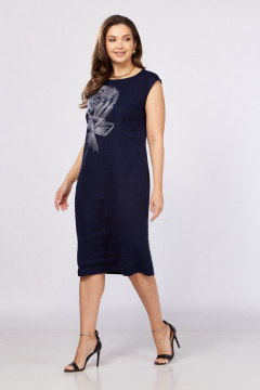 Платье MALI 425-065 синий - фото 3