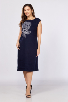 Платье MALI 425-065 синий - фото 2