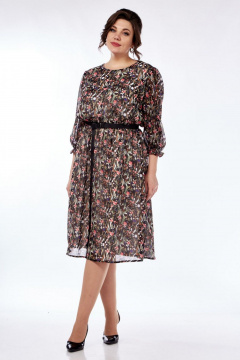 Платье СиБон 0327а цветы - фото 1