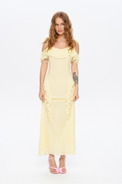 Платье PiRS 5958 желтый - фото 4