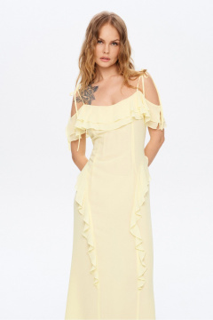 Платье PiRS 5958 желтый - фото 3