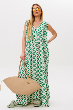 Платье Amberа Style 1117 зеленый - фото 5