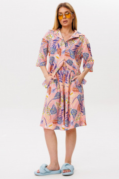 Рубашка, шорты Ambera Style 2120Р розовый - фото 1