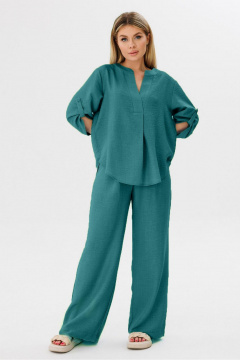 Блуза, брюки Amberа Style 2075-1 морская_волна - фото 1