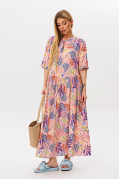 Платье Ambera Style 1059Р розовый - фото 3