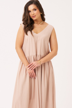 Платье Панда 16883 бежевый - фото 2