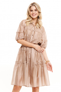 Платье Панда 19780 бежевый - фото 1